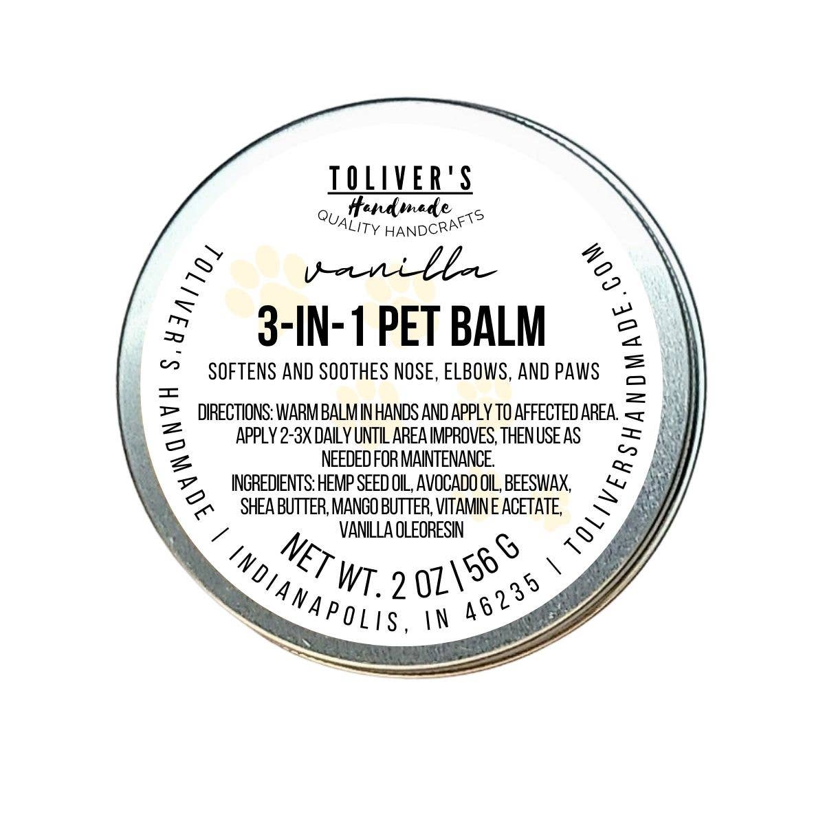3-in-1 Pet Nose, Elbow &amp; Paw Balm - Custom Label