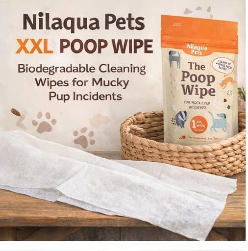 Big Poop Wipe XXL Biodegradable Dog Cleaning Wipe 90 x 32cm (Single)
