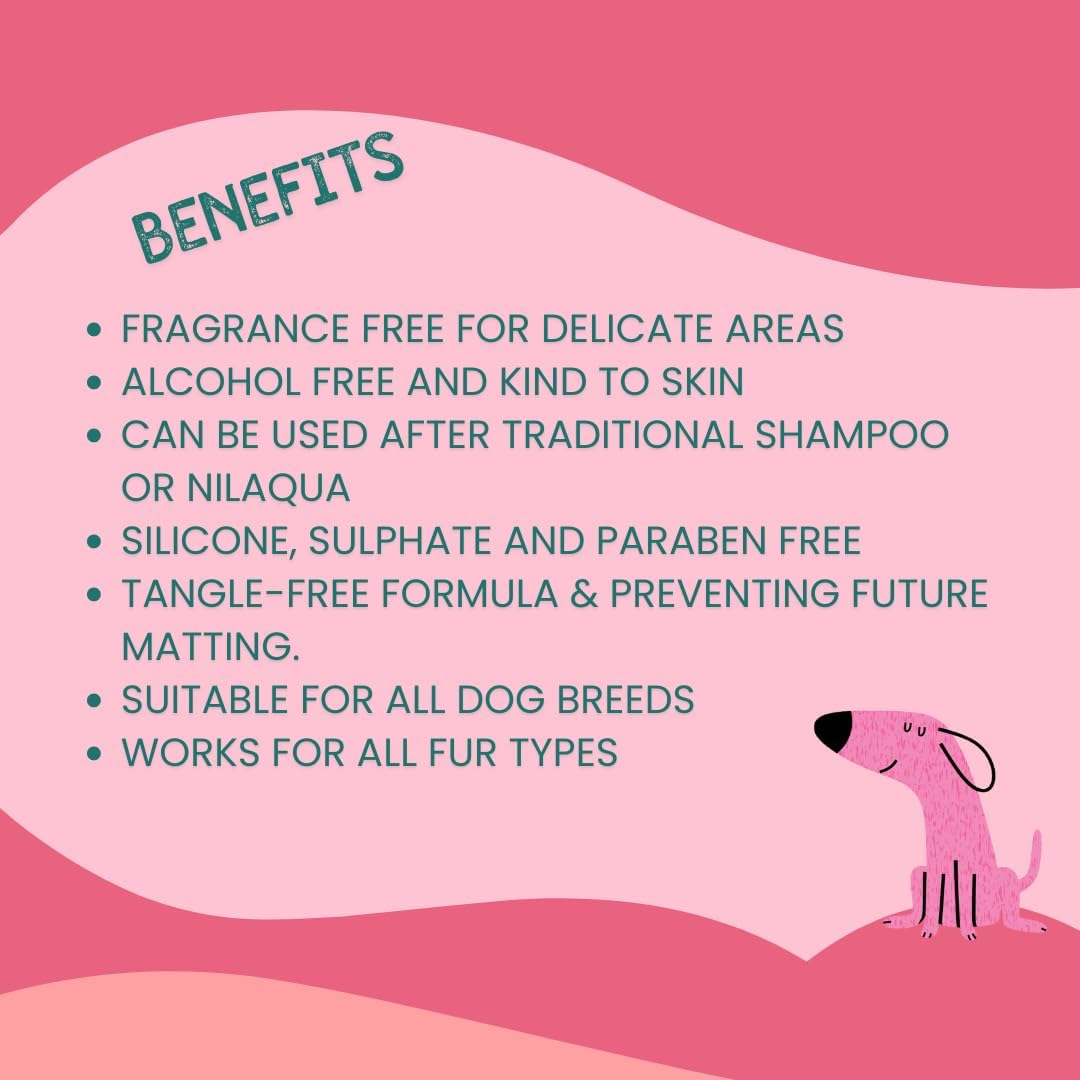 Gentle, Leave In Dog Detangle Spray 100ml (Single)