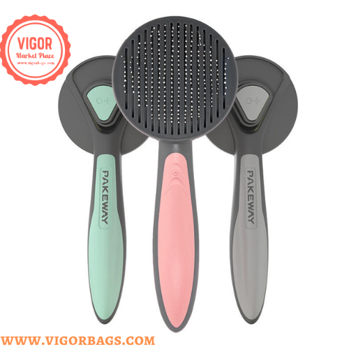 Self Cleaning Pet Hair Removal Comb &amp; Pet Grooming Glove Combo Pack - MOQ 10 Pcs