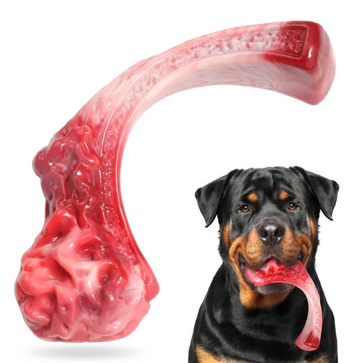 Beef Flavor Nylon Indestructible Dog Bone &amp; Telescopic Tractor Pet Rope Pack(10 Pack)