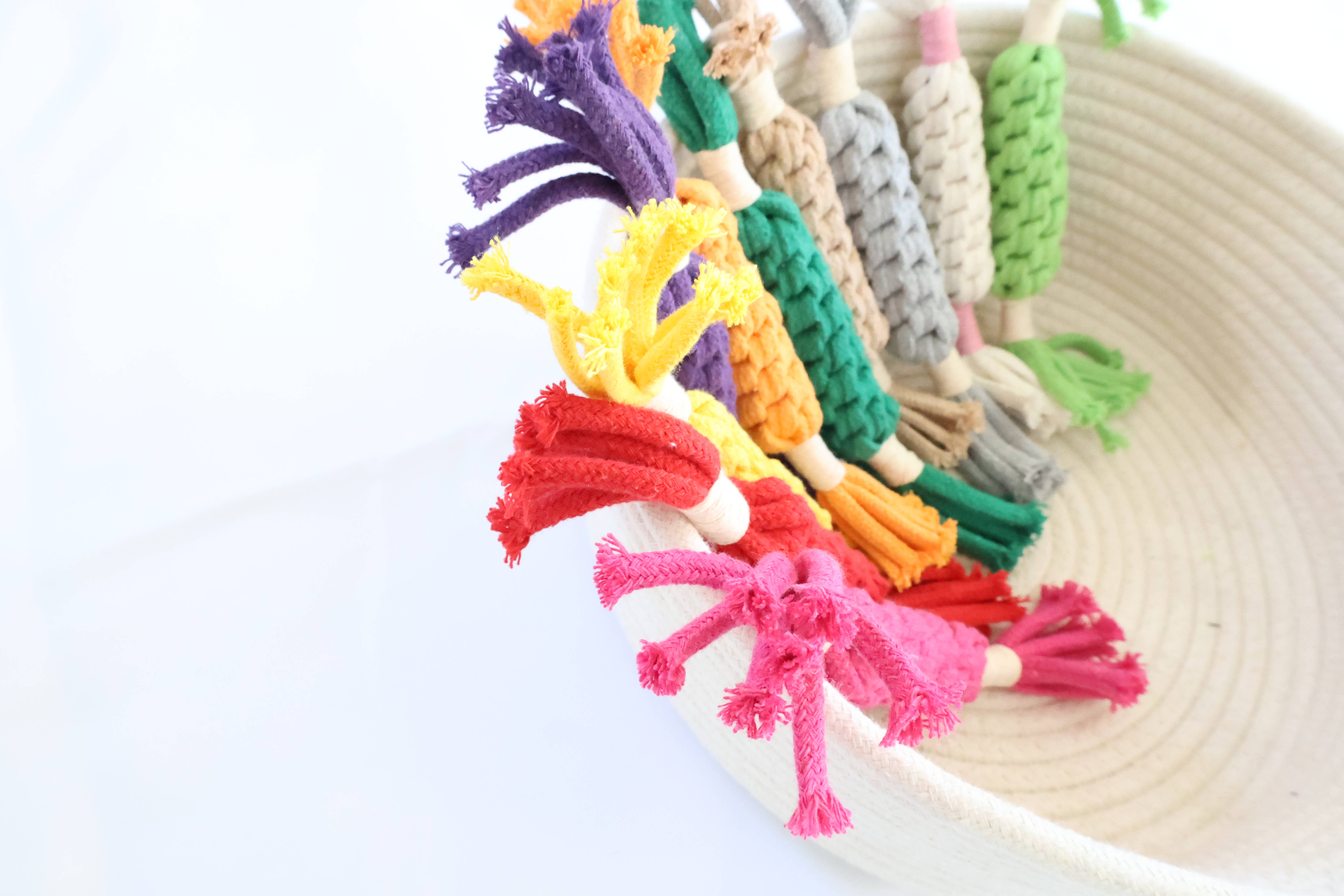 Candy Dog Rope Toy-12 color - Nice Beige