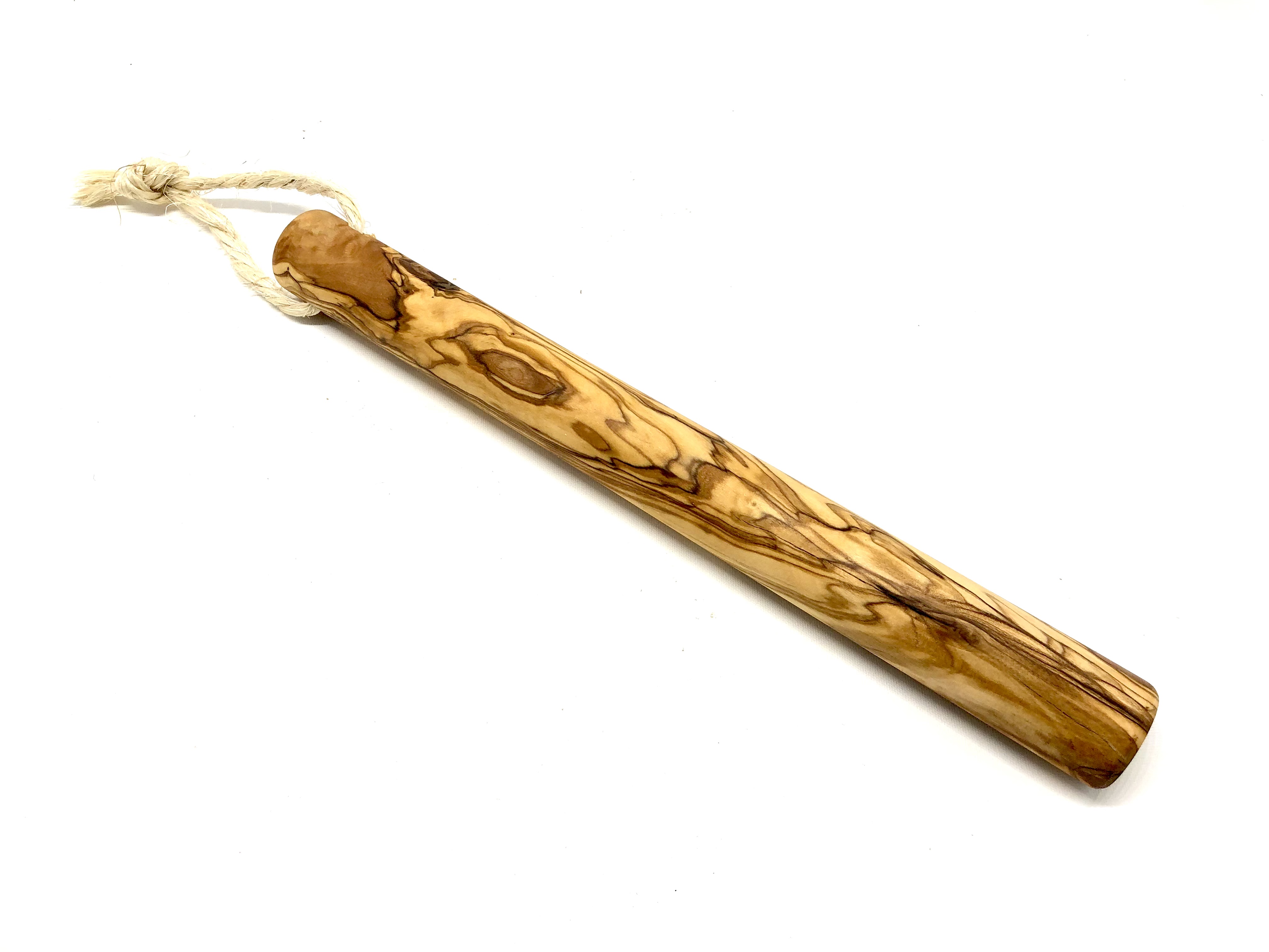 Chewing bone approx. 25 cm with sisal ribbon made from olive wood