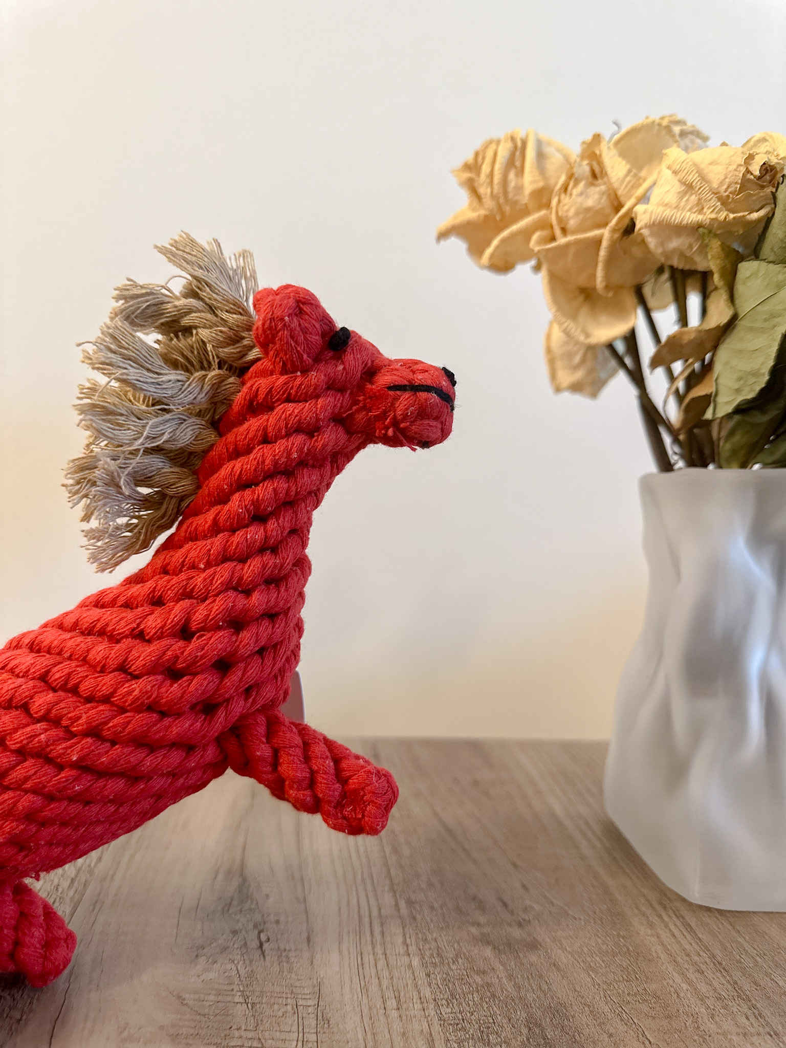 Christmas: Ember the Red Horse Rope Toy