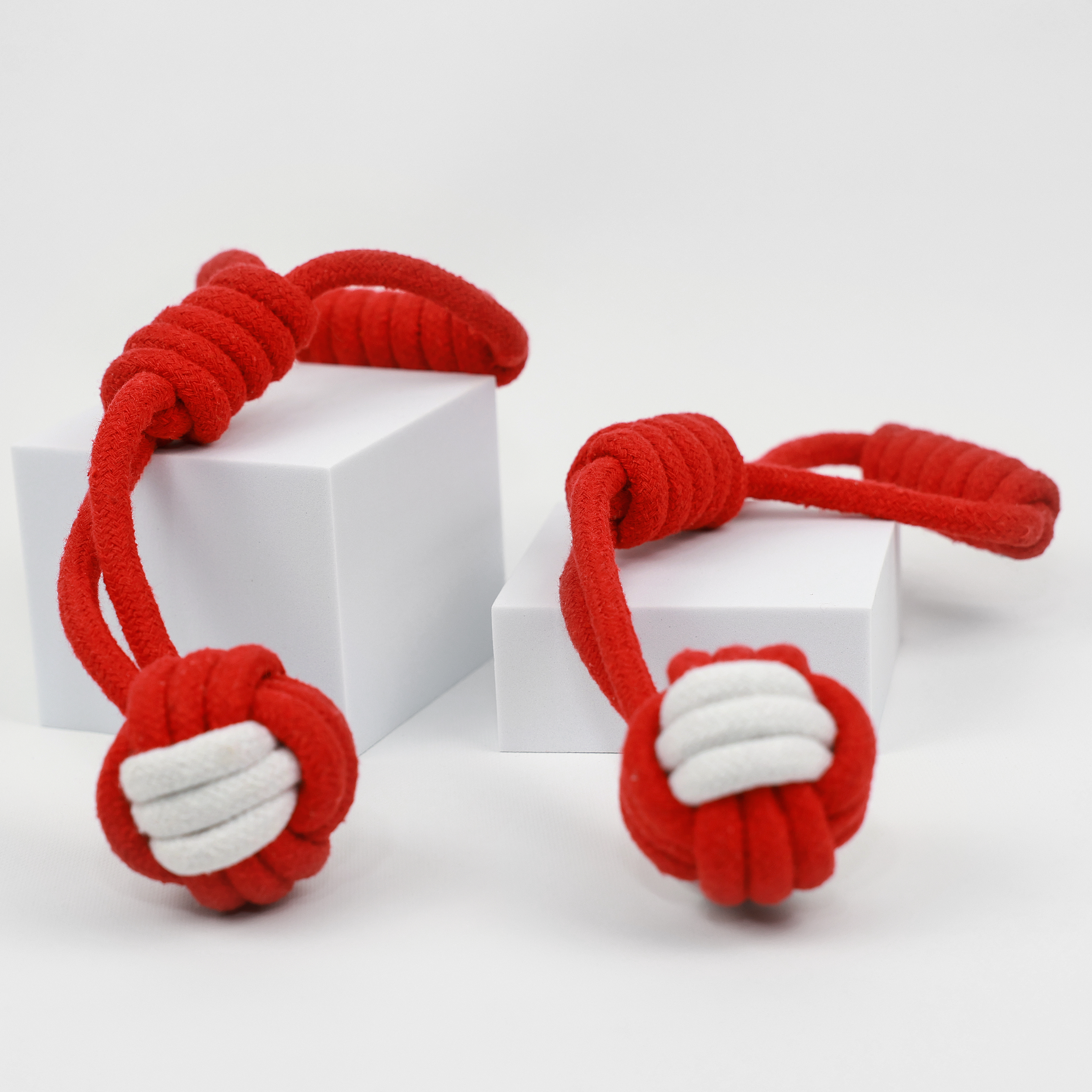 Christmas Rope Chew and Tug War Toy 3 Pc