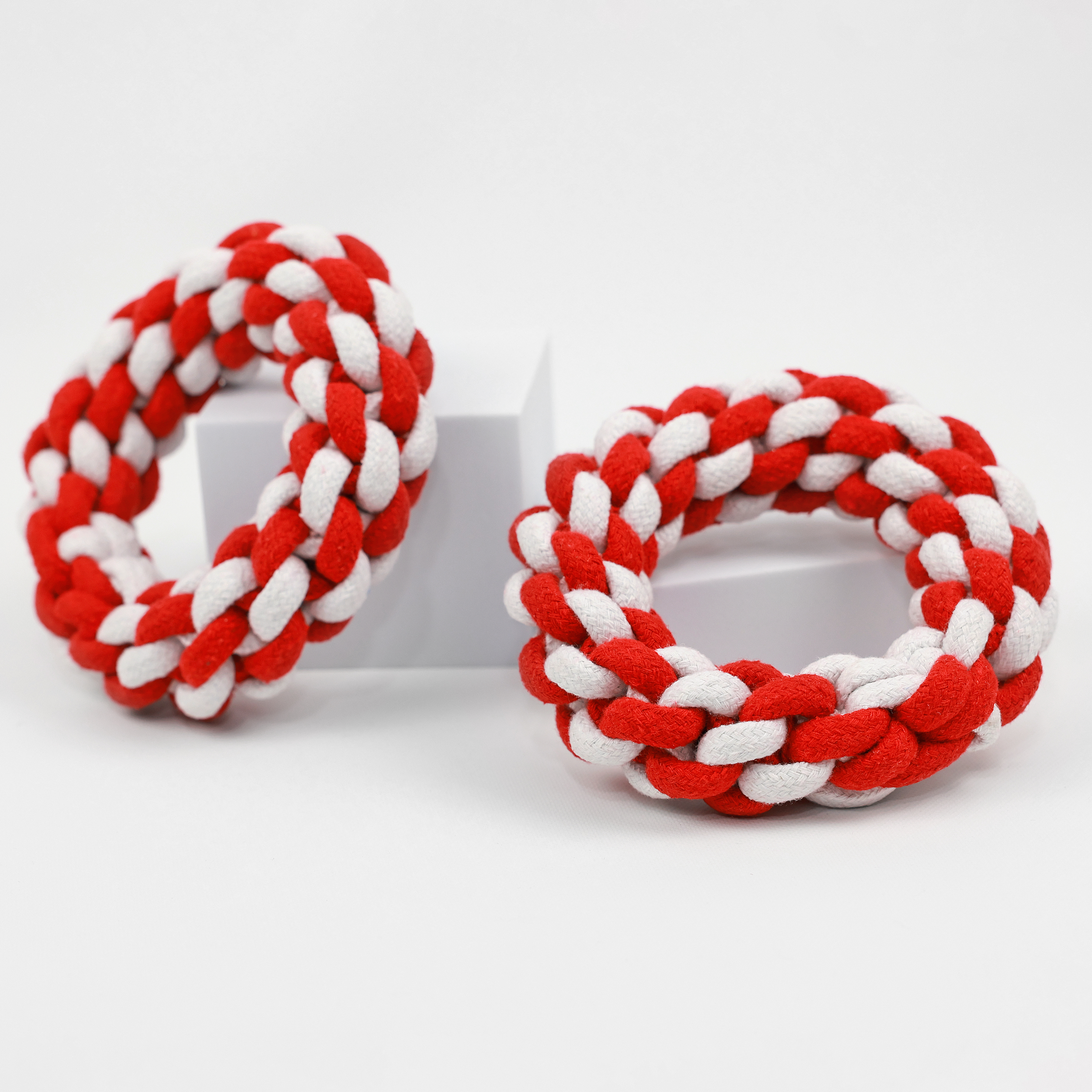 Christmas Rope Chew and Tug War Toy 3 Pc