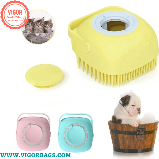 Dog Squeaky Bone Stick Toy Chew Toothbrush &amp; Grooming Brush - MOQ 10 Pcs