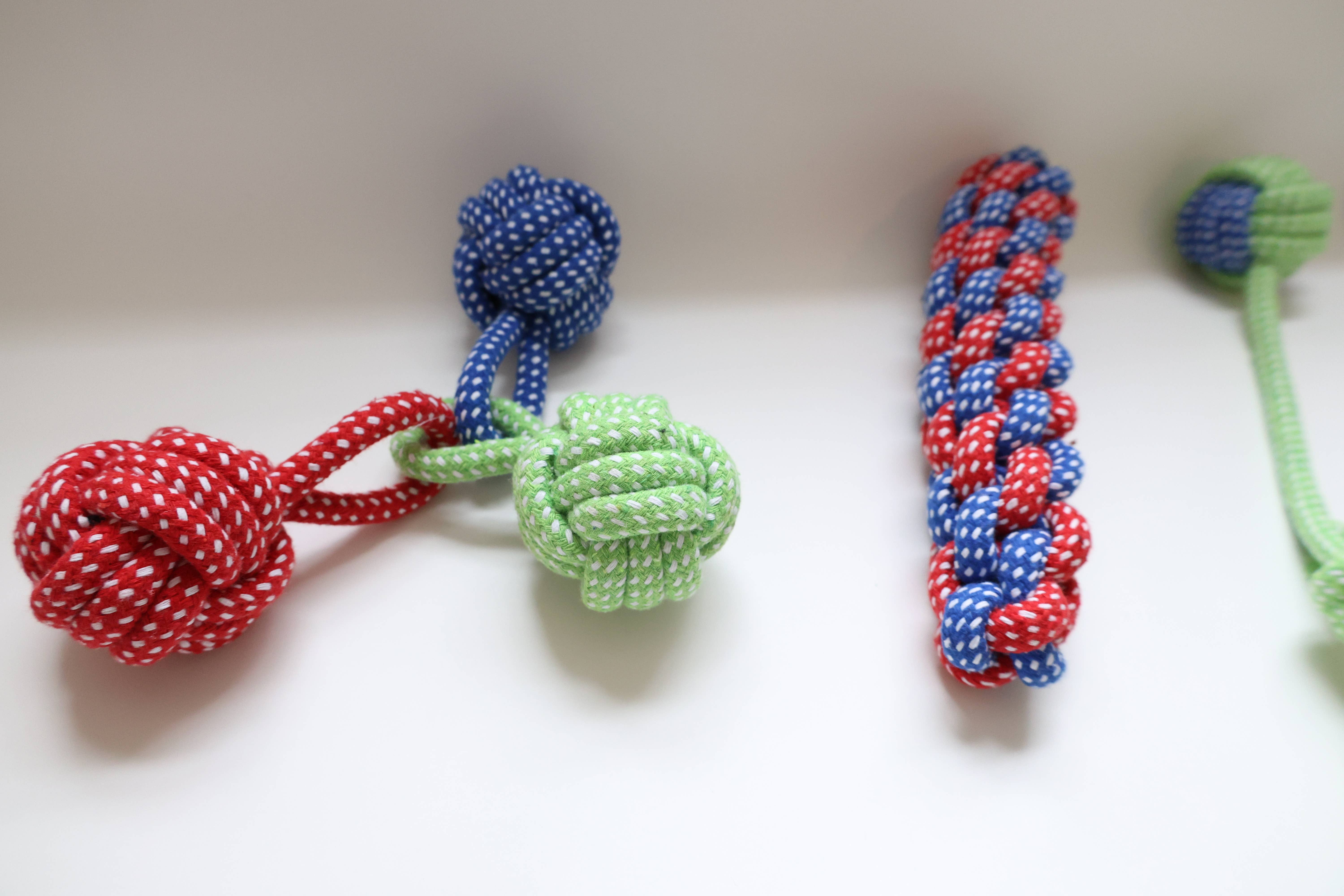 Eco-friendly Dog Rope Toy 3PC