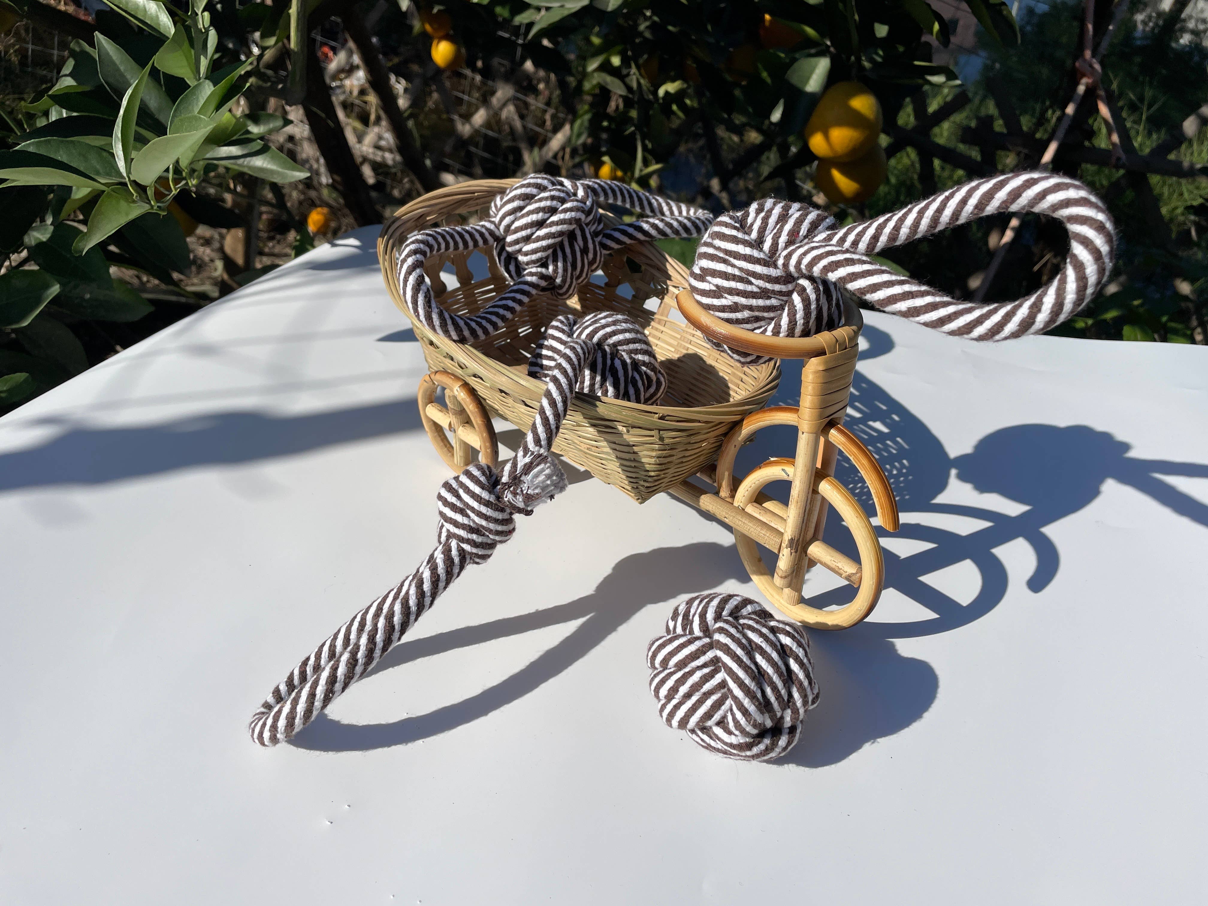Eco-friendly Rope Tug-War Toy 4 Set For Middle And Big Dog