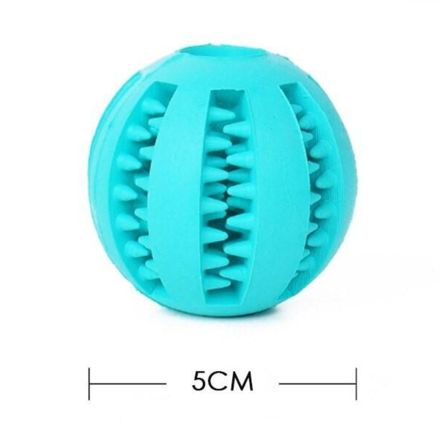 Funny Interactive Elasticity Ball Dog Chew Toy - Blue
