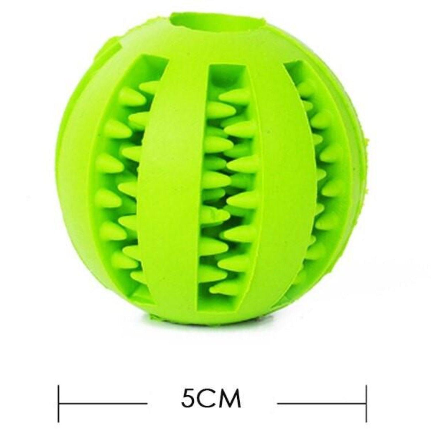 Funny Interactive Elasticity Ball Dog Chew Toy - Green