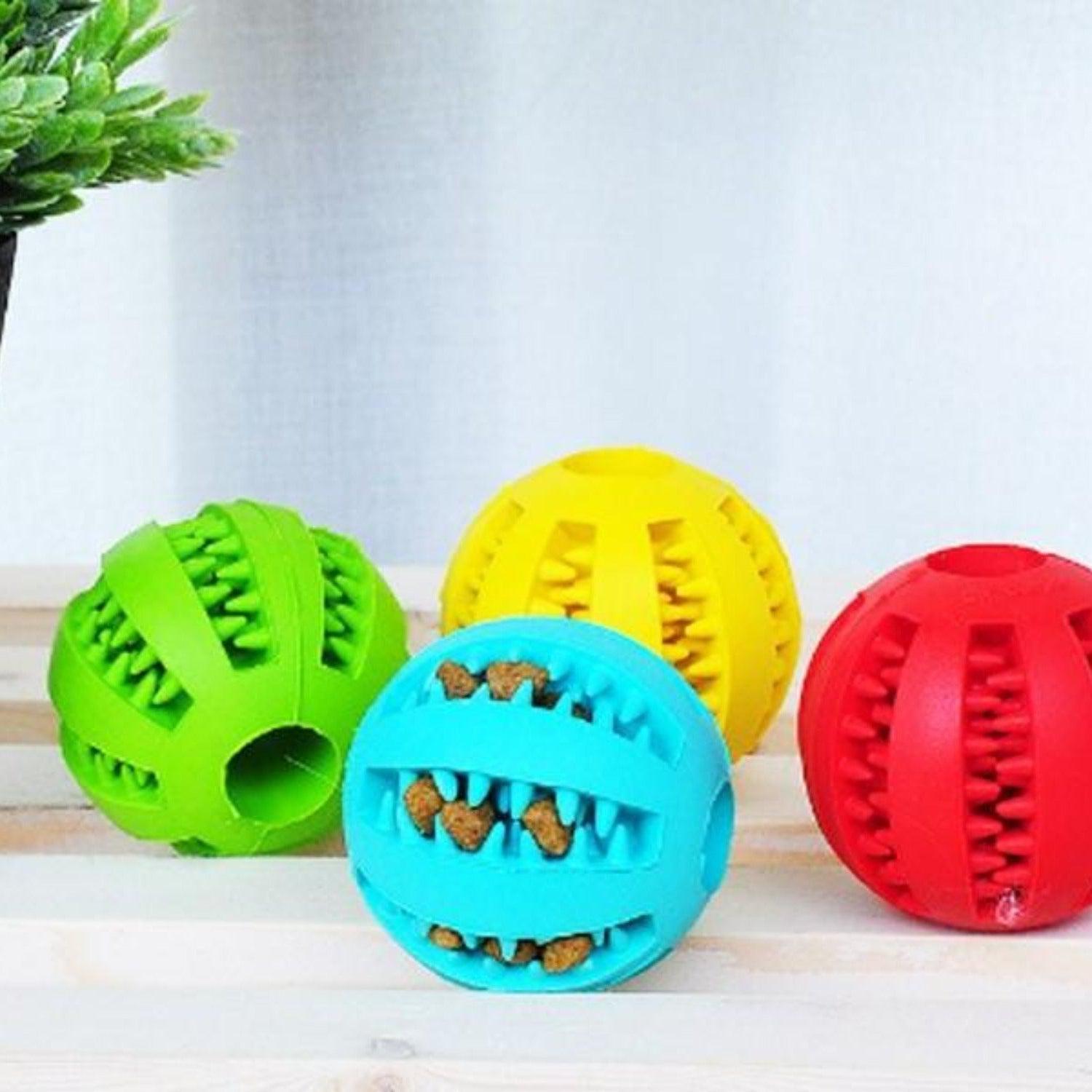 Funny Interactive Elasticity Ball Dog Chew Toy - Green