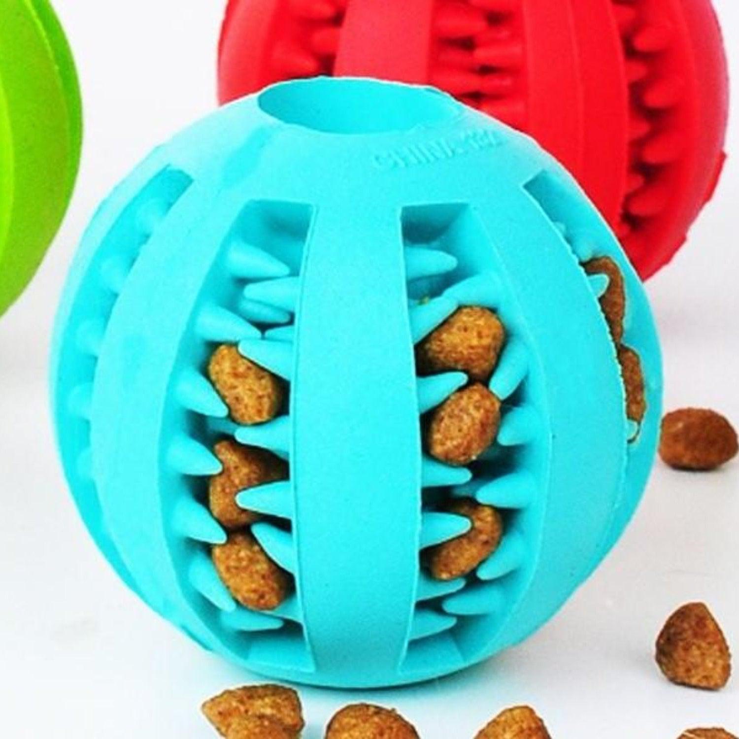 Funny Interactive Elasticity Ball Dog Chew Toy - Red