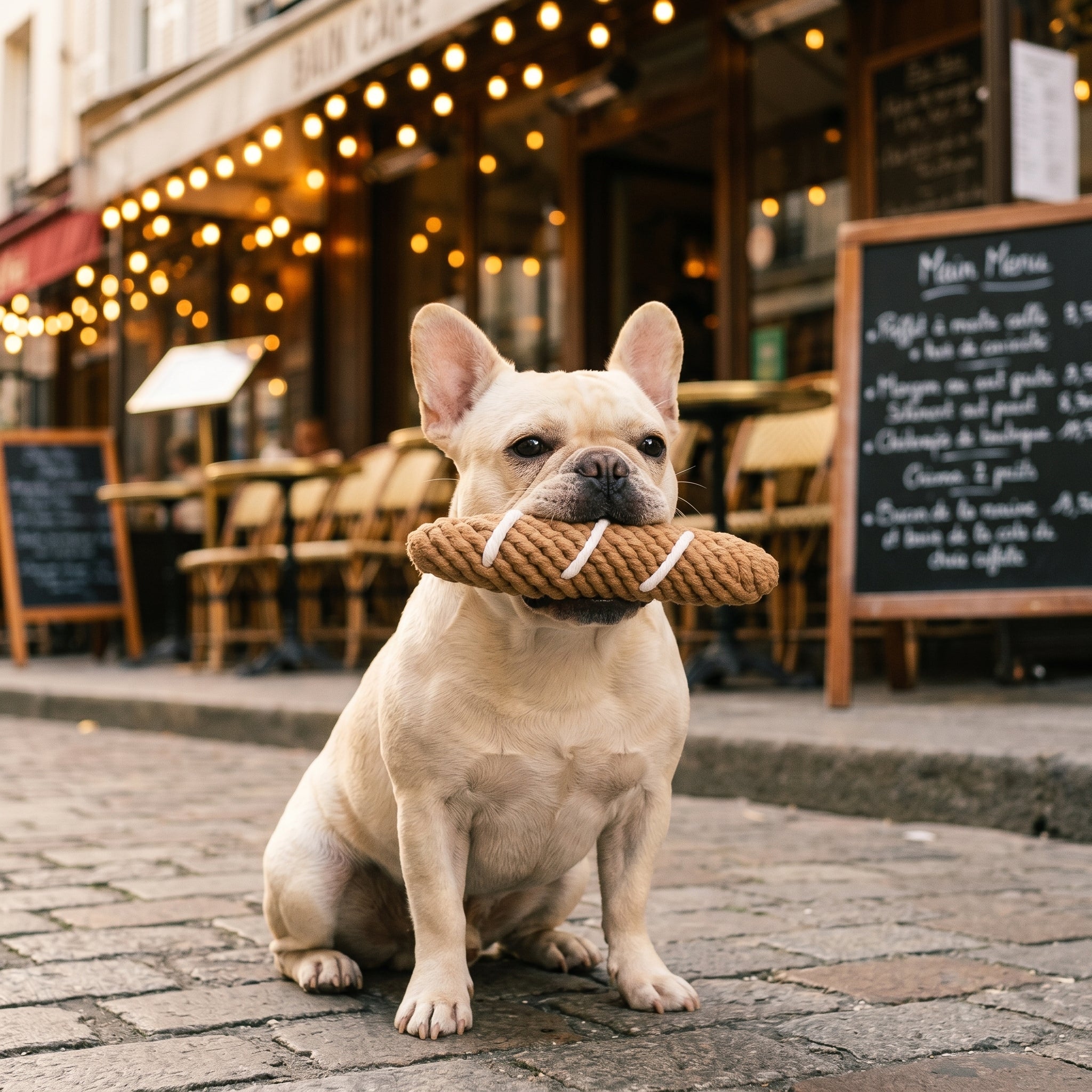 Handcrafted Baguette Pet Toy