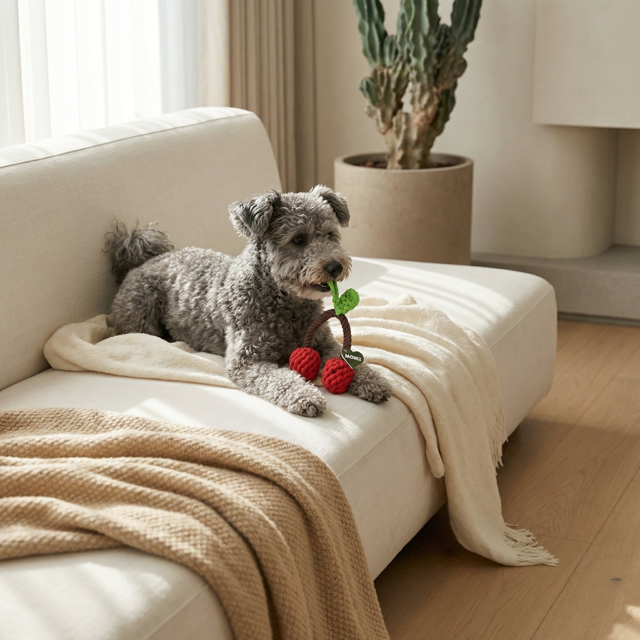 Handcrafted Cherry Pet Rope Toys