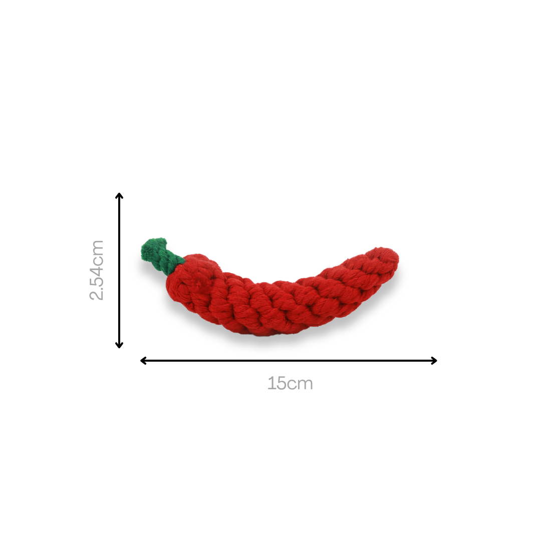 Handmade Chili Rope Toy