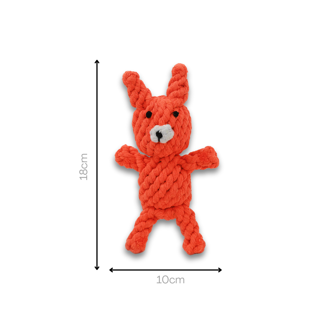 Handmade Eco-Fox Chew Rope Toys