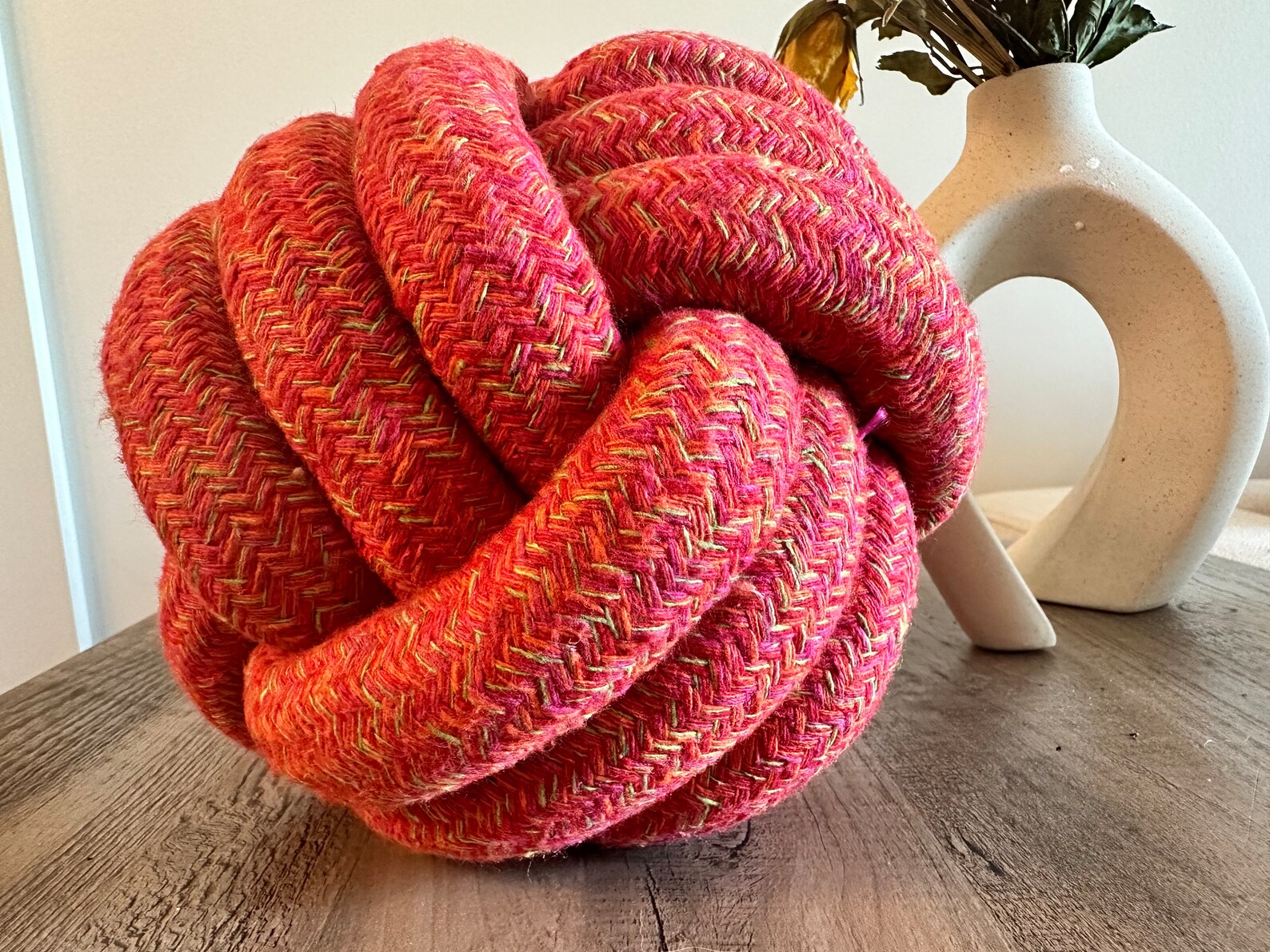 Handmade Jumbo Rope Ball, Sustainable Dog Rope Toys, Unique