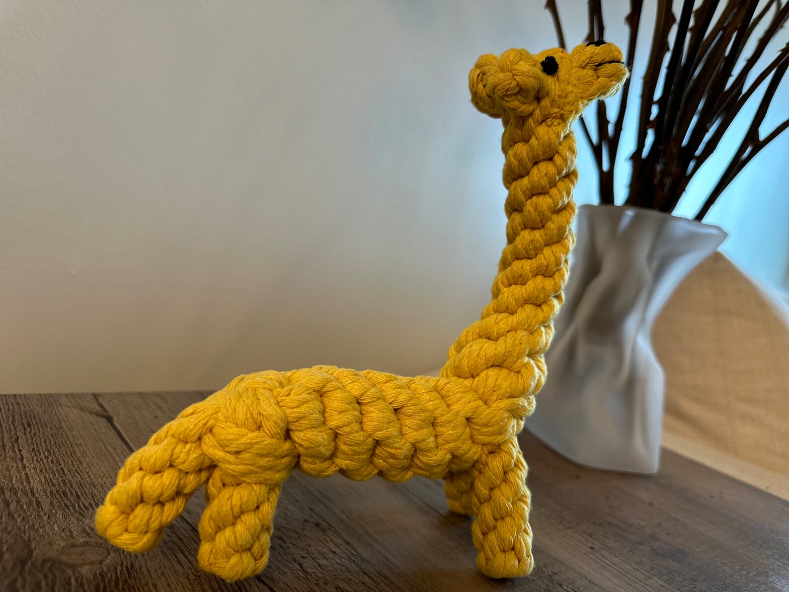 Handmade Sustainable Giraffe Dog Rope Toys(Kid)