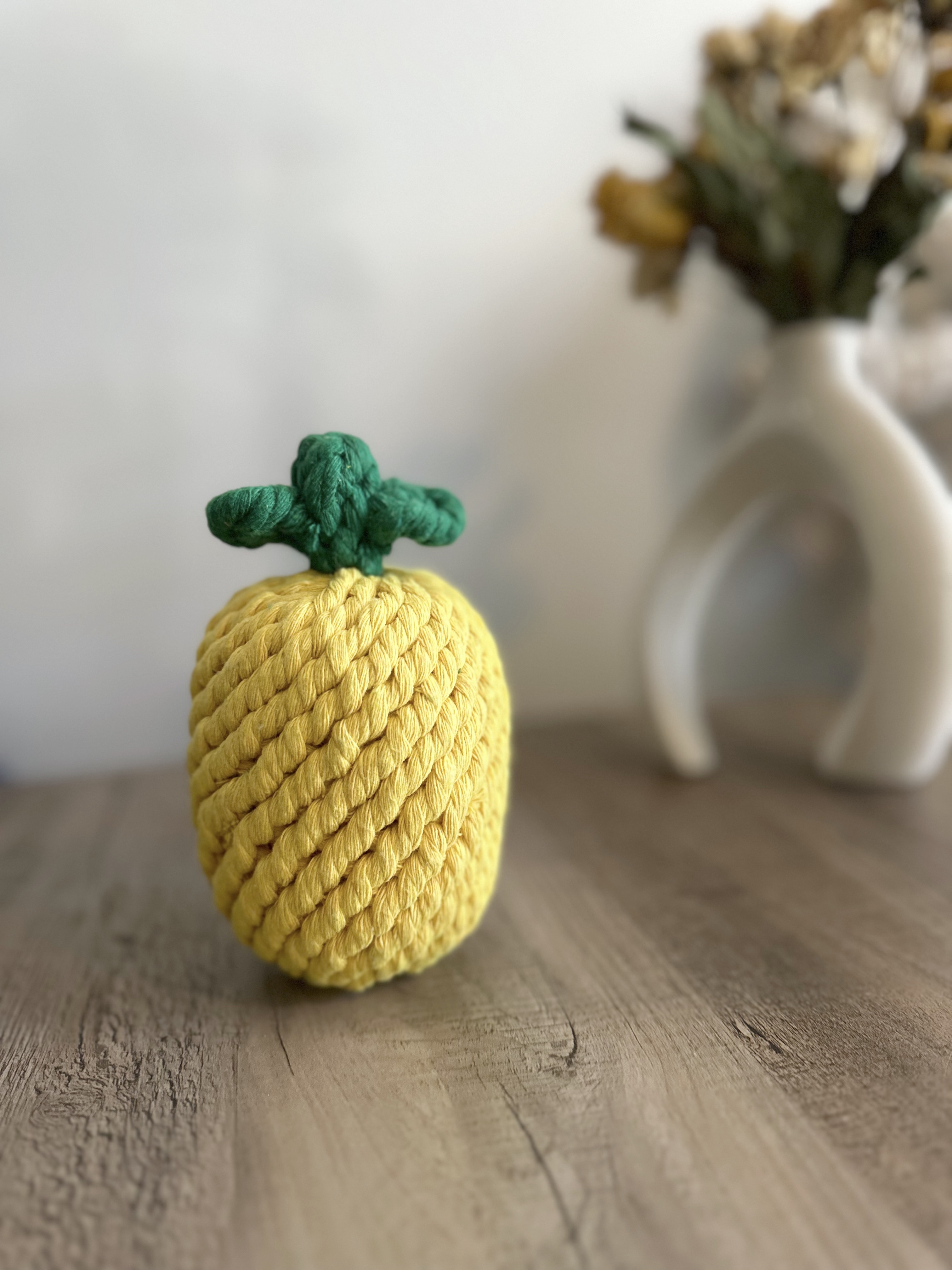 Handmade Sustainable Large Pineapple Rope Toys