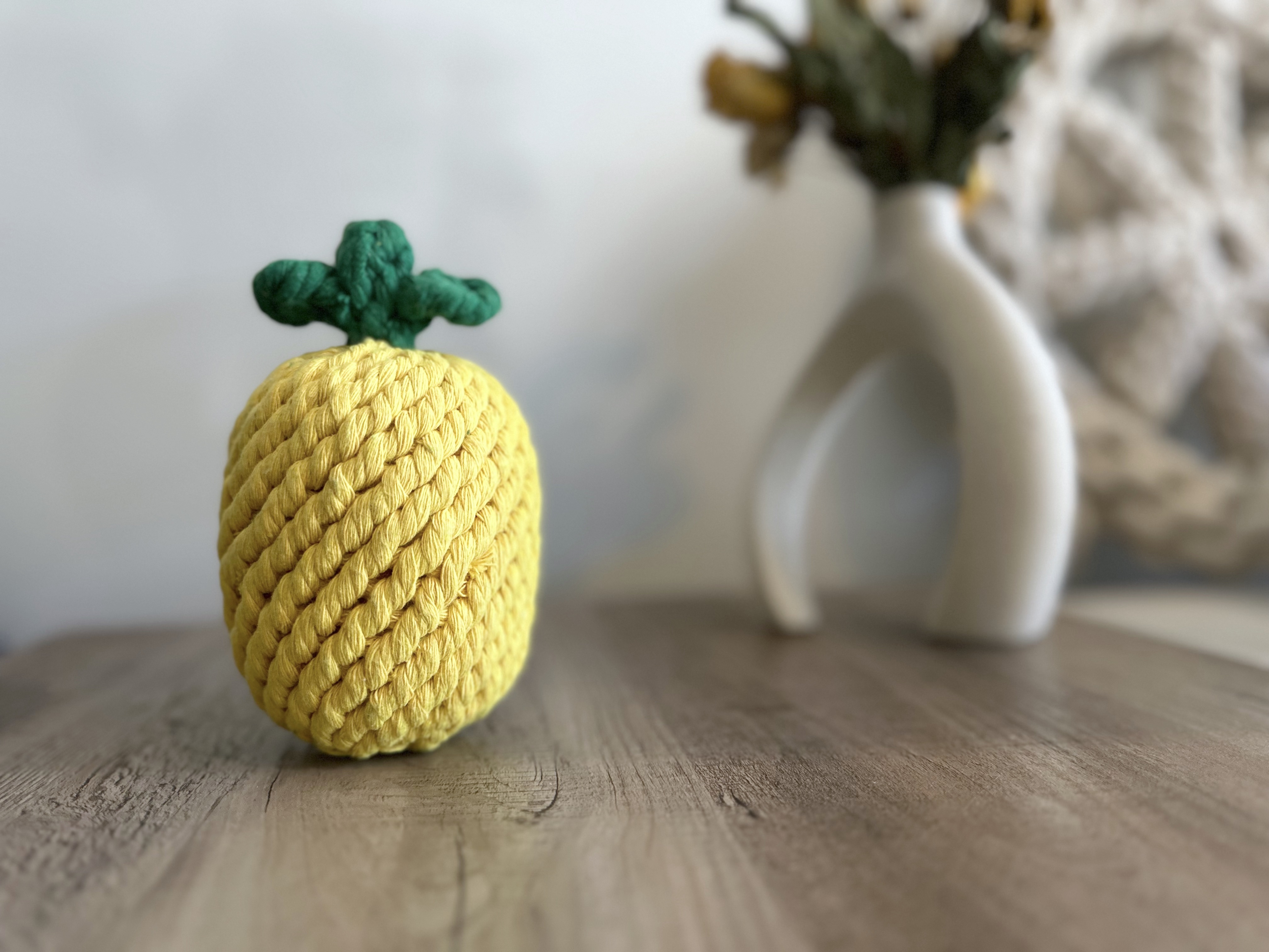 Handmade Sustainable Large Pineapple Rope Toys