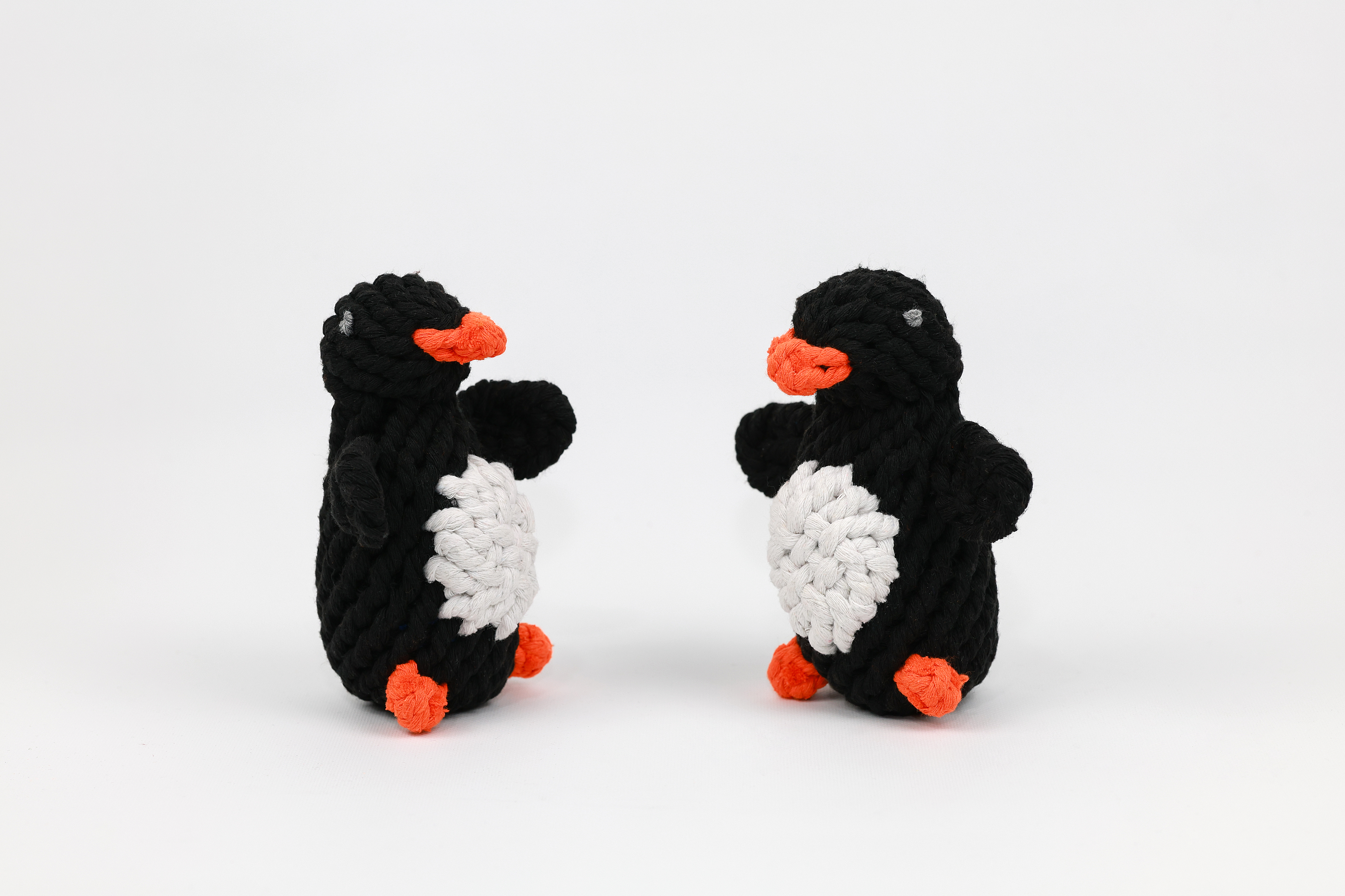 Handmade Sustainable Penguin Rope Toys