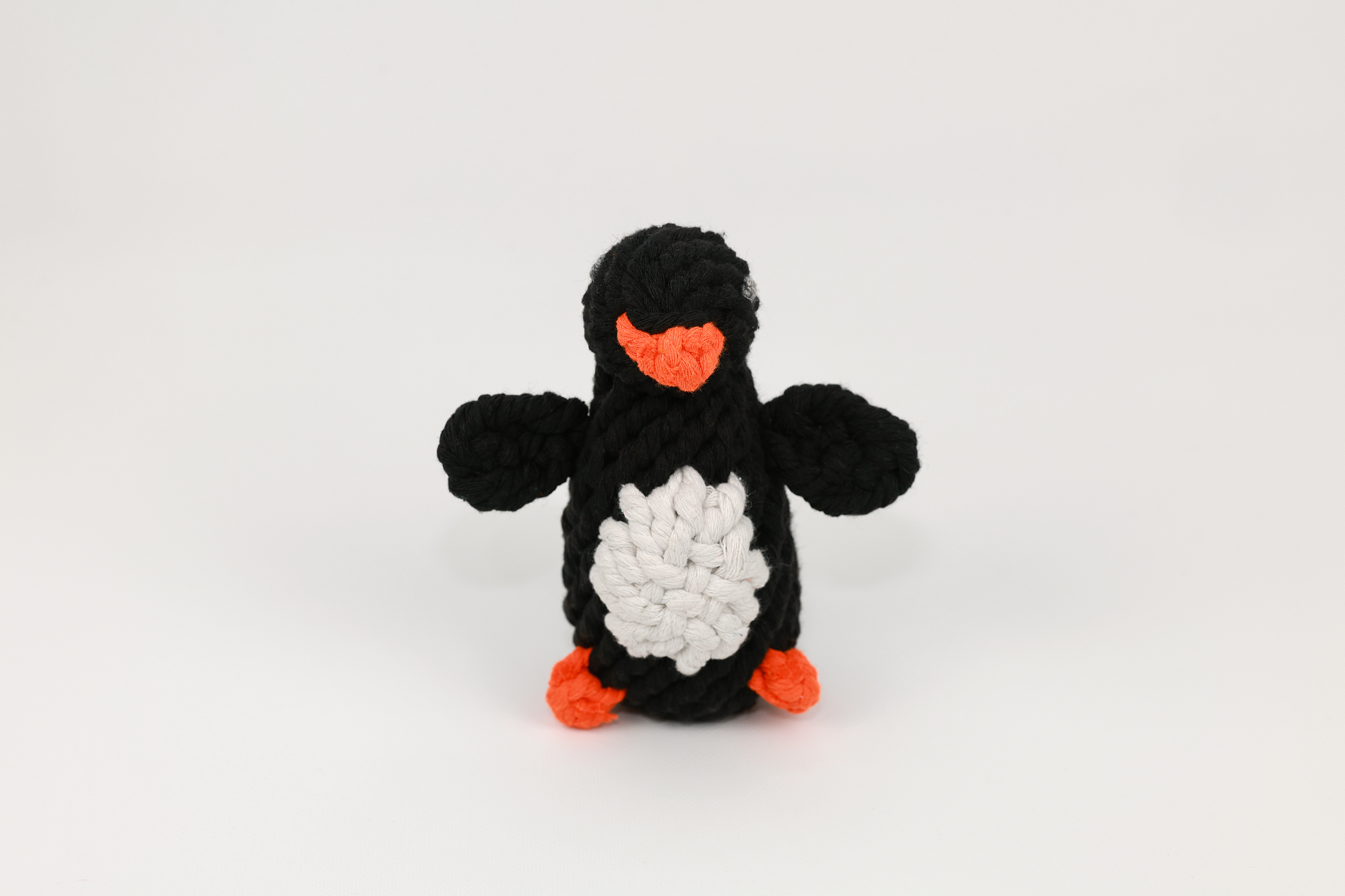 Handmade Sustainable Penguin Rope Toys