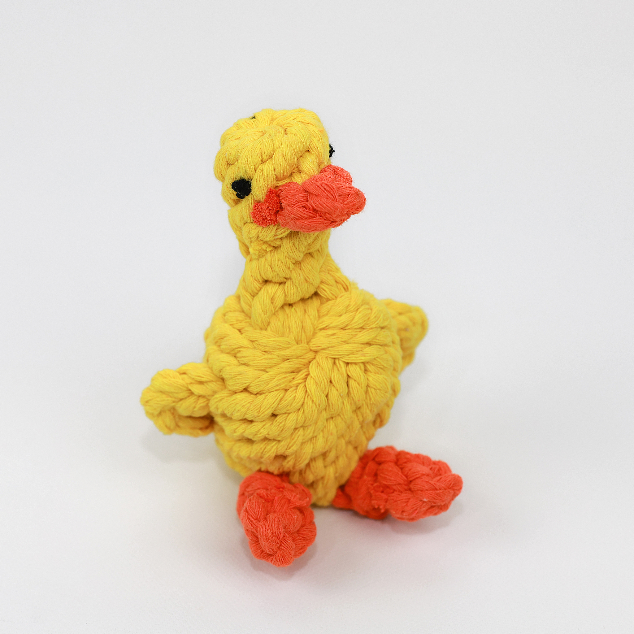 Handmade Sustainable Yellow Duck Rope Toys