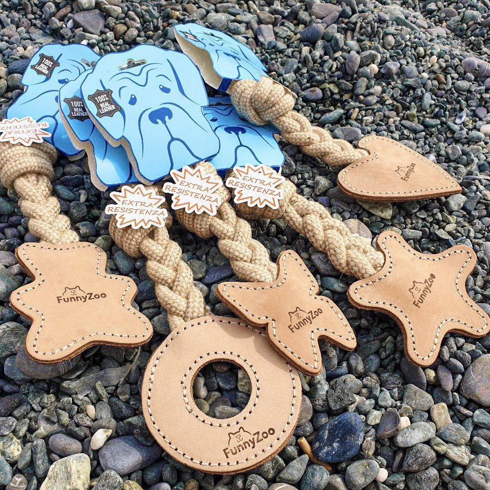 Natural toy for dogs BUTTERFLY