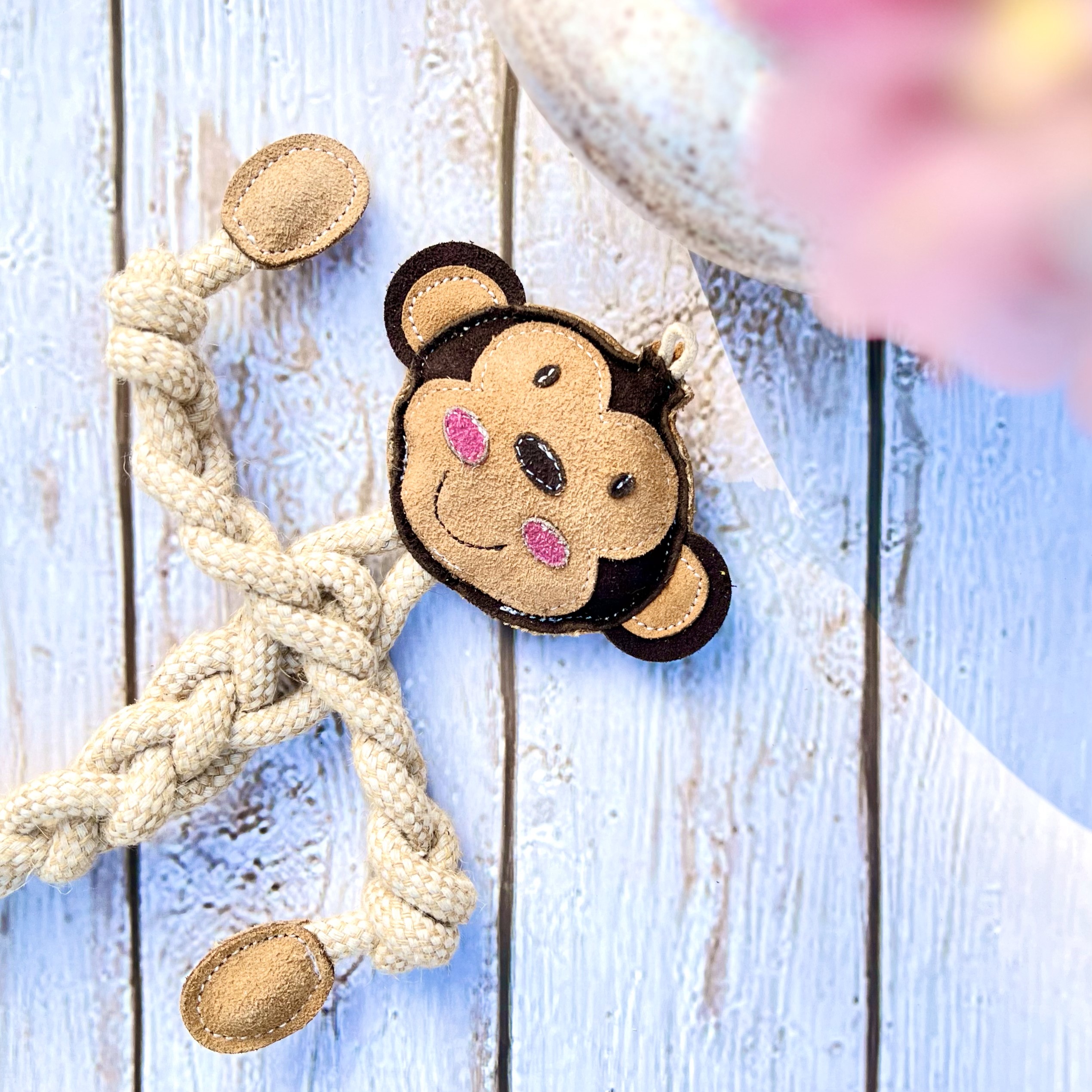 Natural toy for dogs Rope MONKEY