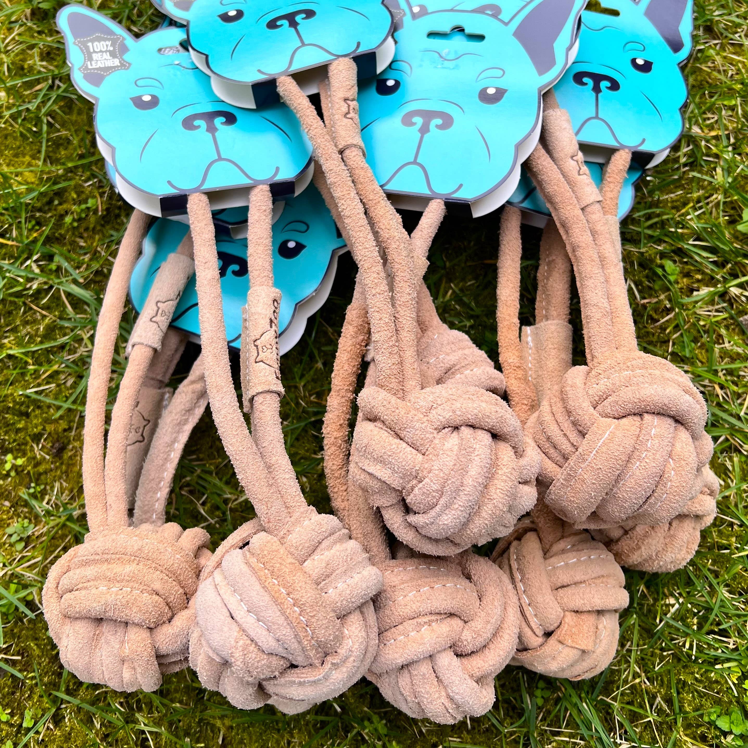 Natural toys for dogs Ball with Handle