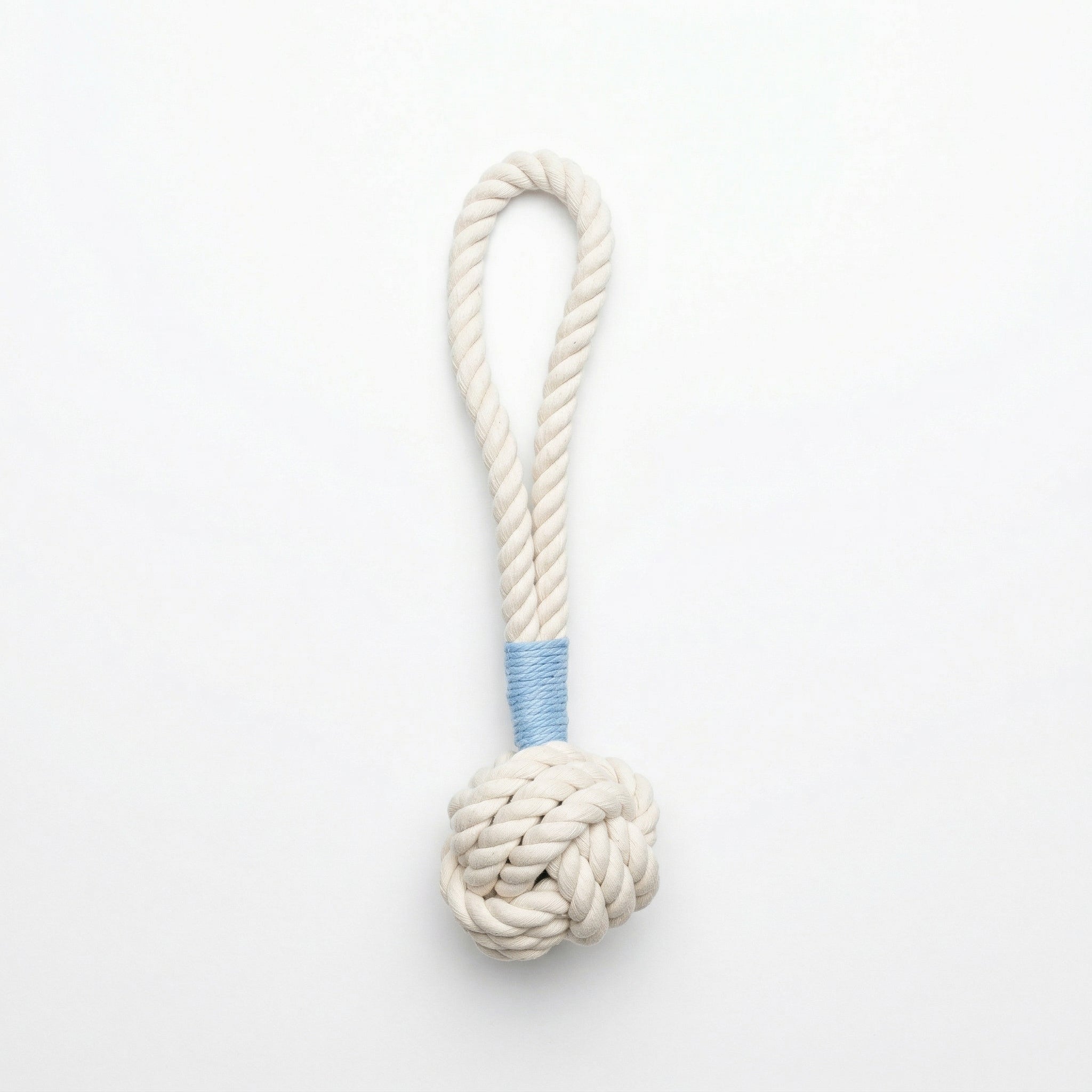 Natural White Tug Rope Toy | Handcrafted