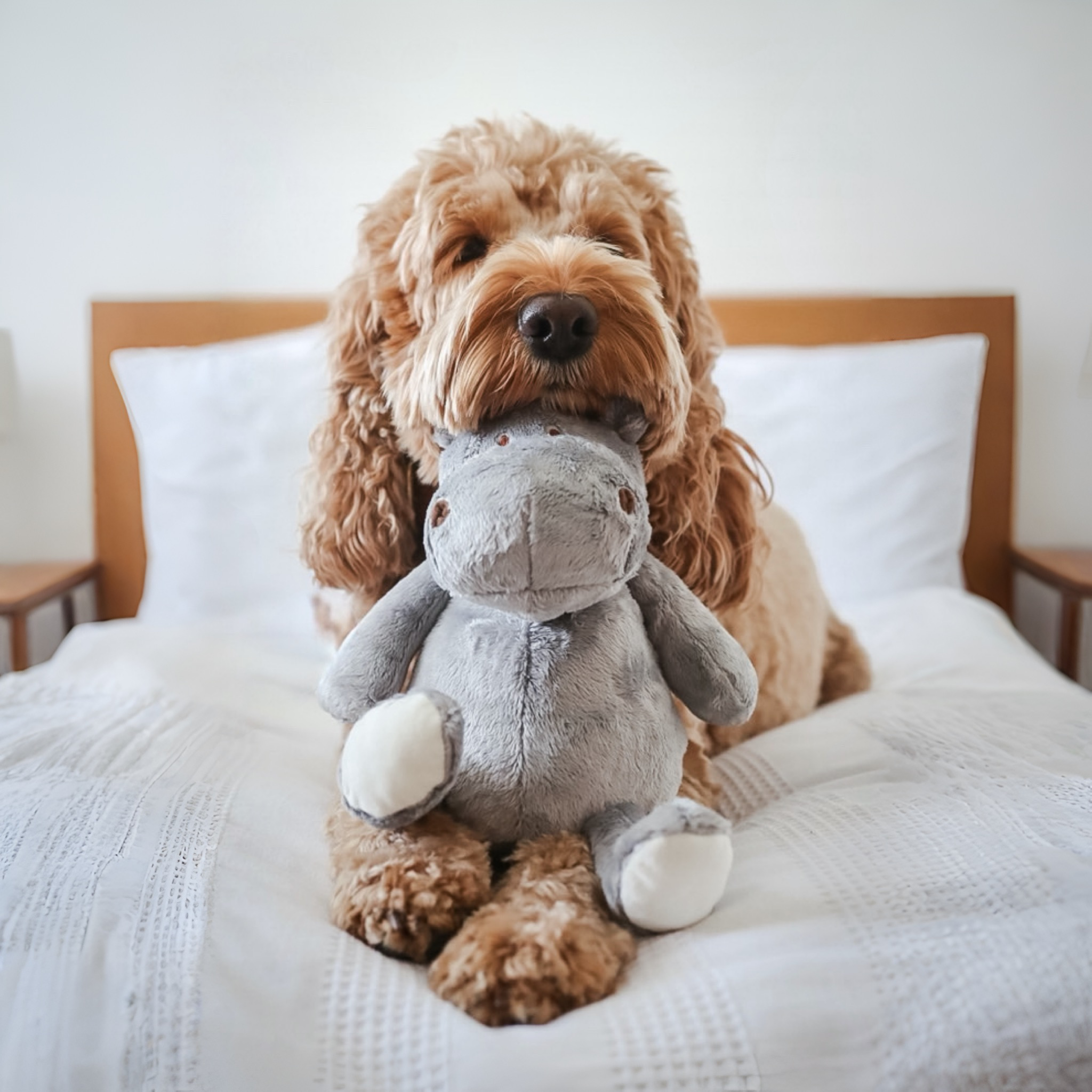 Potamo Hippo Plush Dog Toy