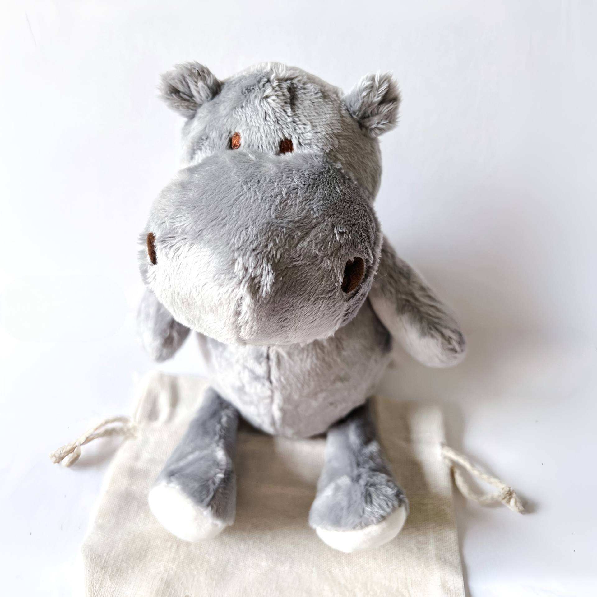 Potamo Hippo Plush Dog Toy