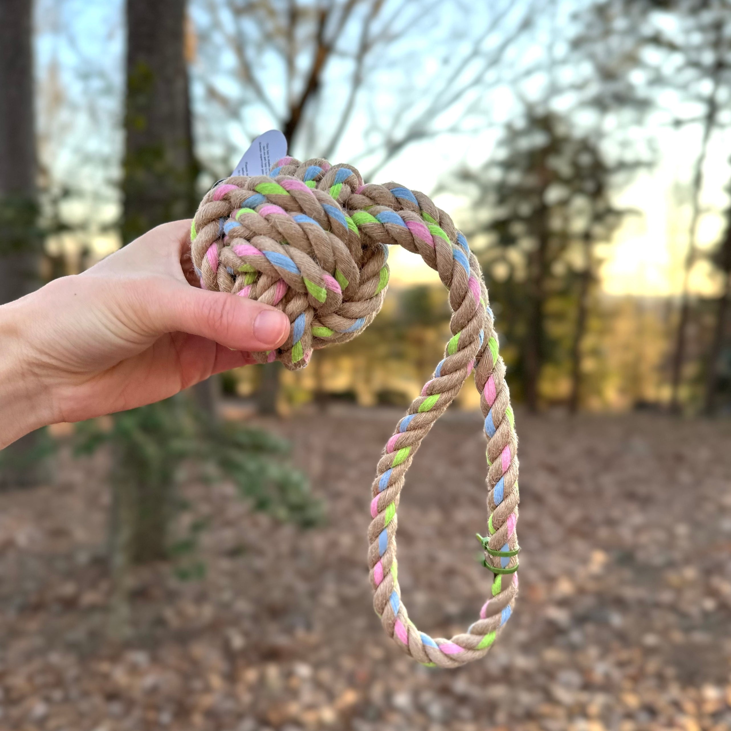 Rainbow Joy Hemp Rope Tug Toys ｜Small and Large