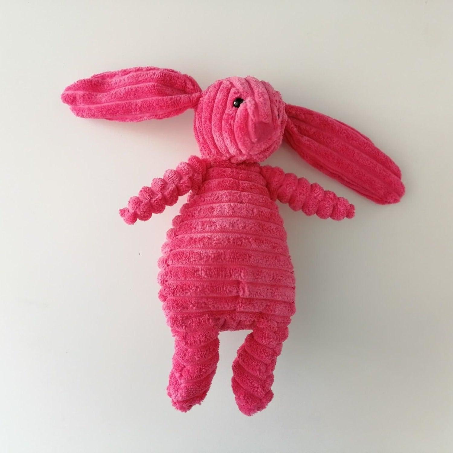 Squeaky Rabbit Plush Dog Toy