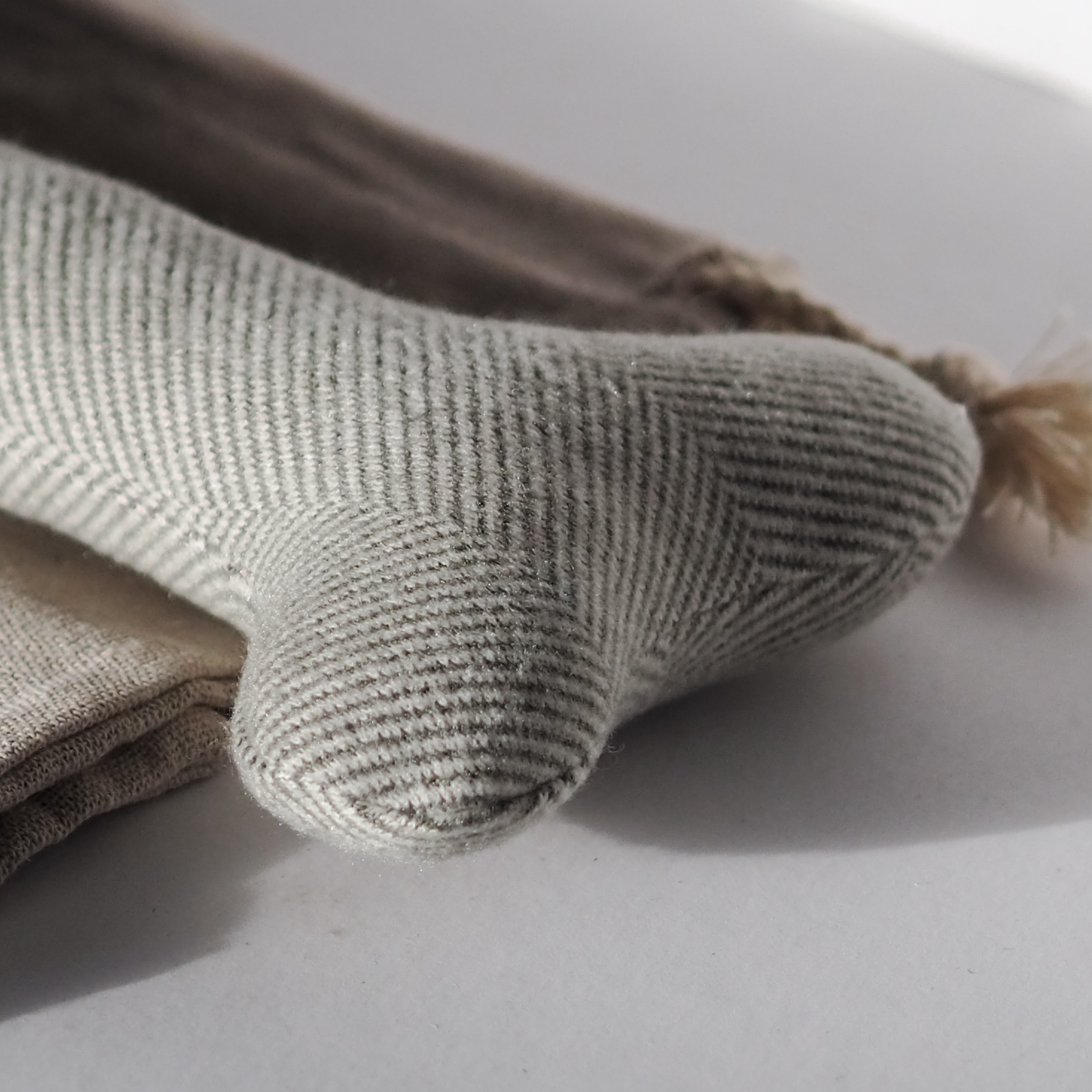 Squeaky Wool Bone - Dog Toy, Handmade