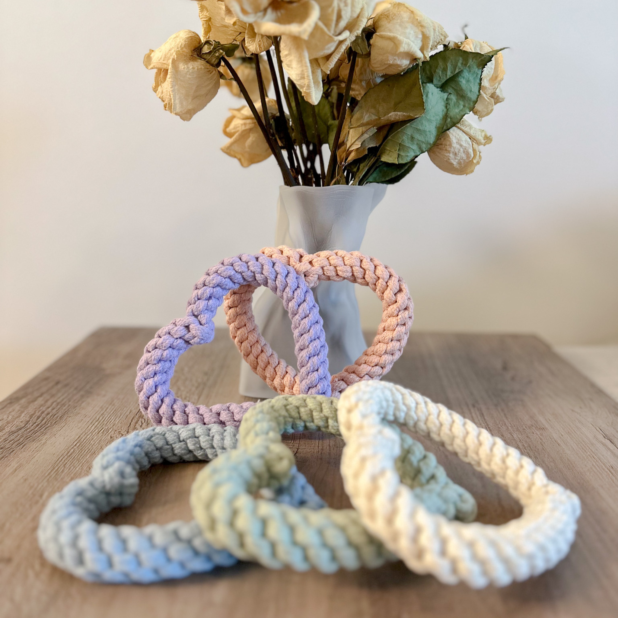 Sweetheart Macarons & Bear Hugs Collection Dog Toys(Seafoam Heart)