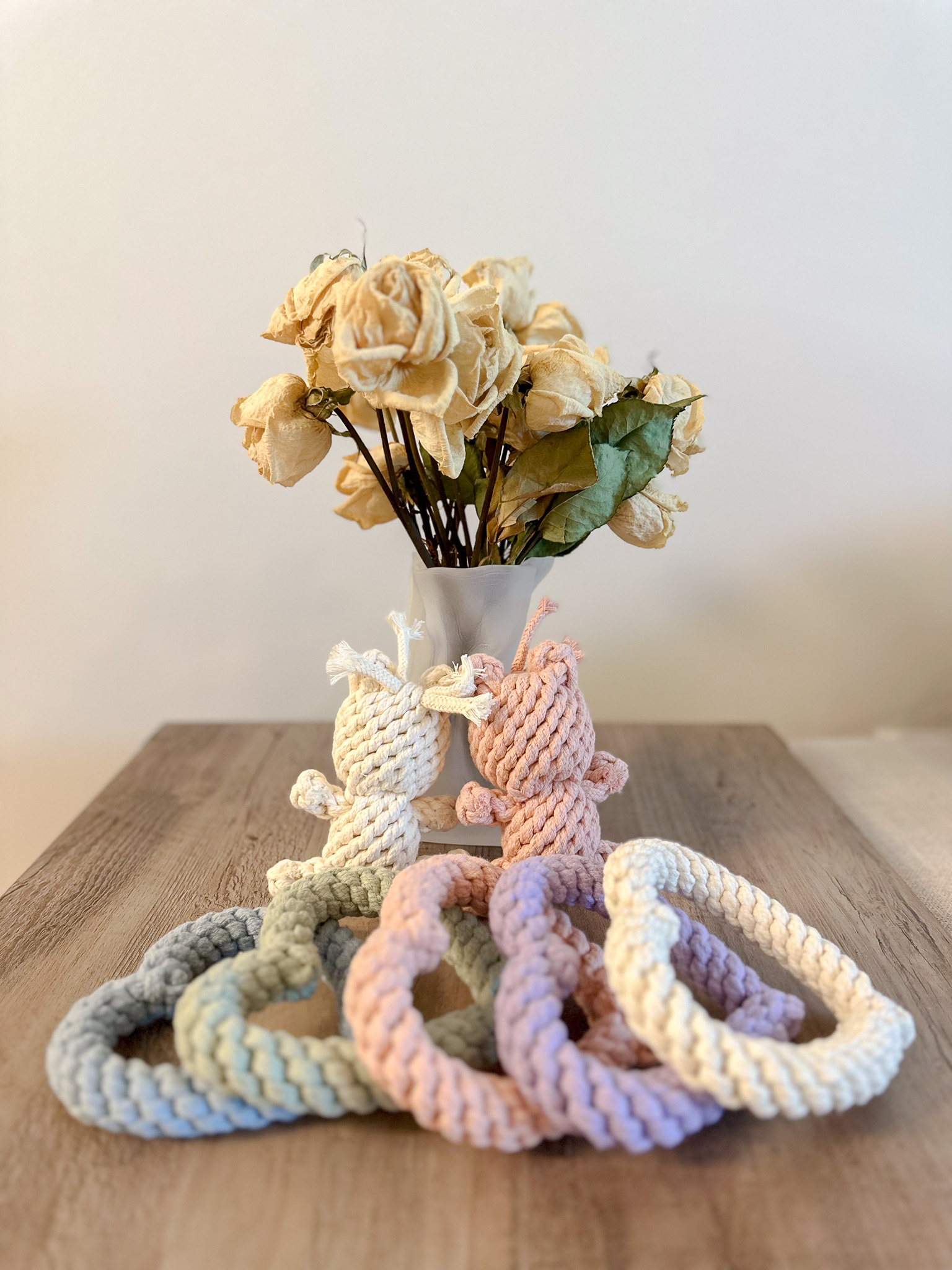 Sweetheart Macarons & Bear Hugs Collection Dog Toys(Sky Blue Heart)