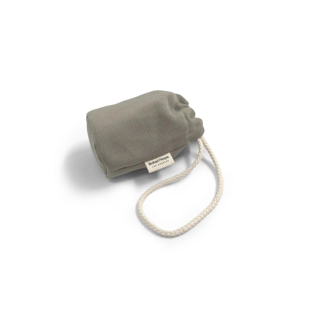 Boba &amp; Vespa Cloth Dog Poop Bag Holder in Cotton Canvas