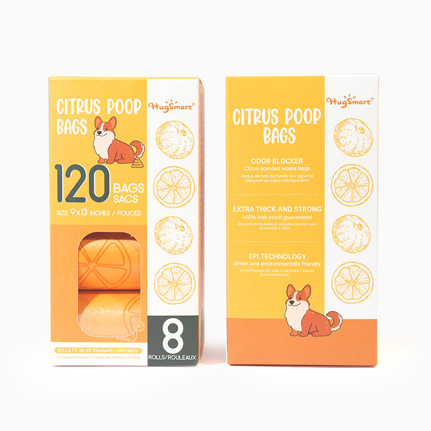 Poop  Bag  – Citrus 8 Rolls - 120 Bags