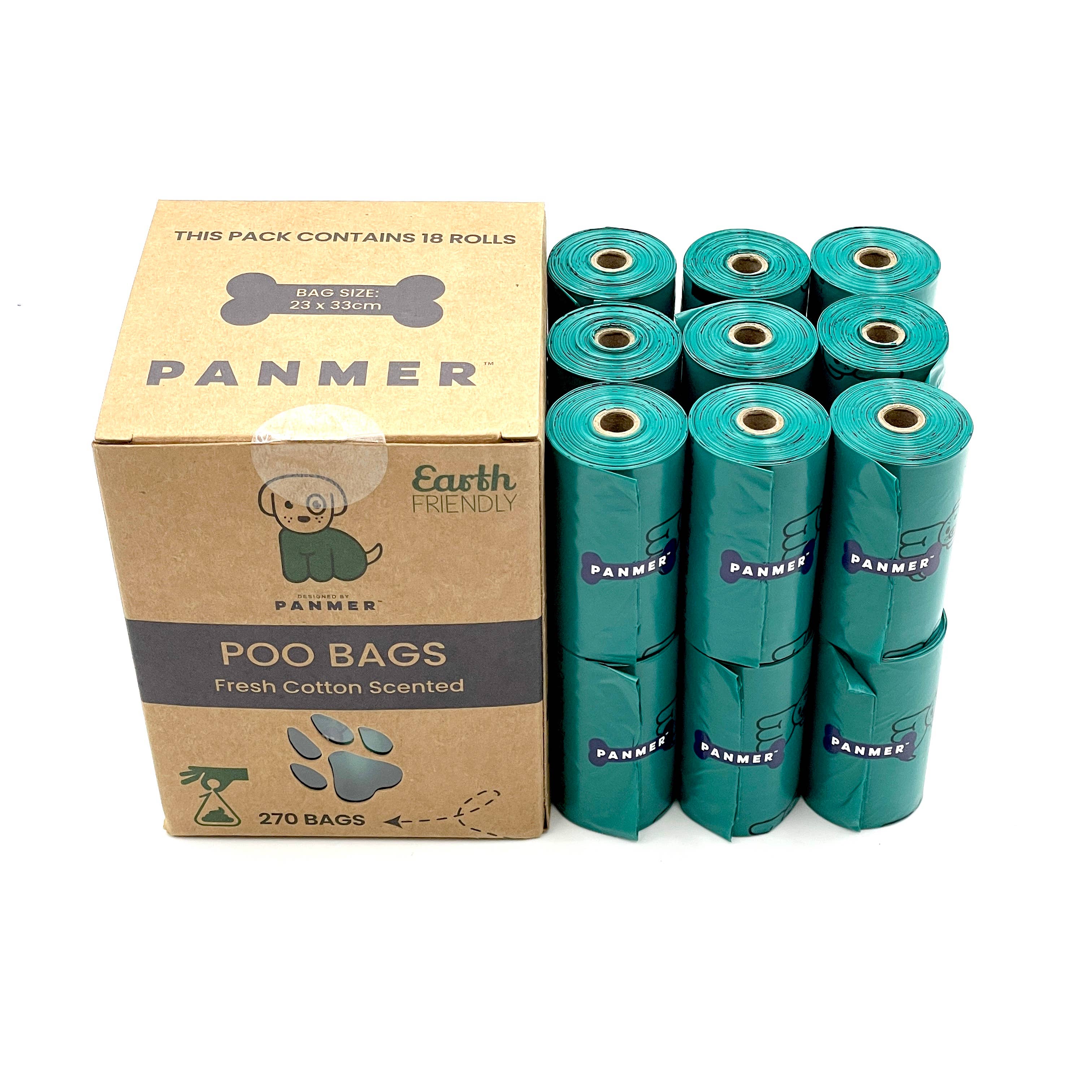 Dog Poo Bags on Rolls Fresh Cotton Scented 270 Bags