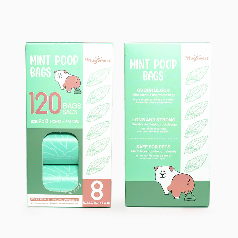 Poop Bags – Mint Poop Bags 8 Rolls - 120 Bags