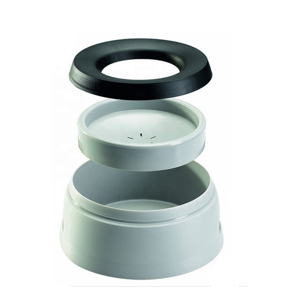 No Spill Dog Water Bowl Gray