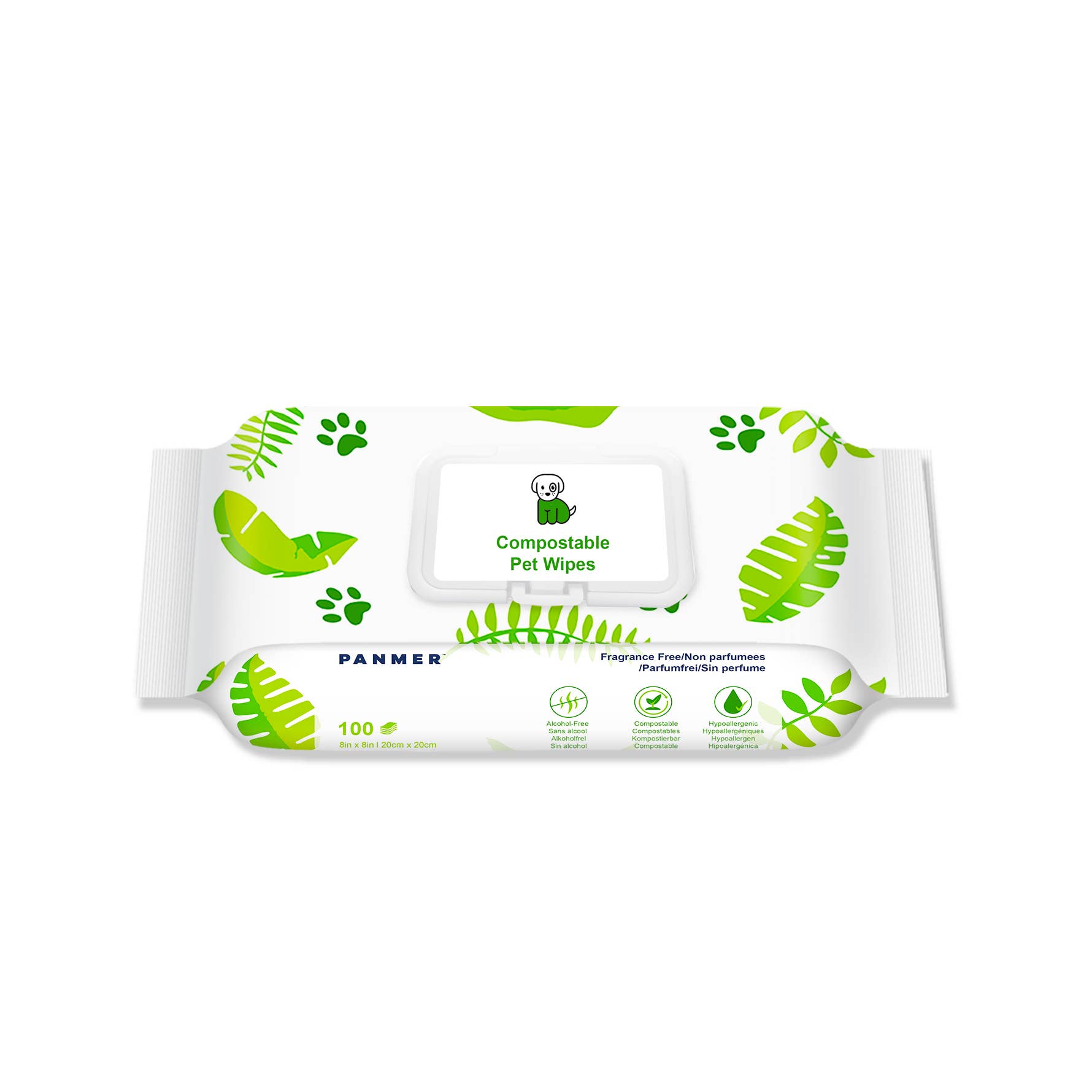 Pet Dog Wipes For All Pets Eco-Friendly Hypoallergenic x 100