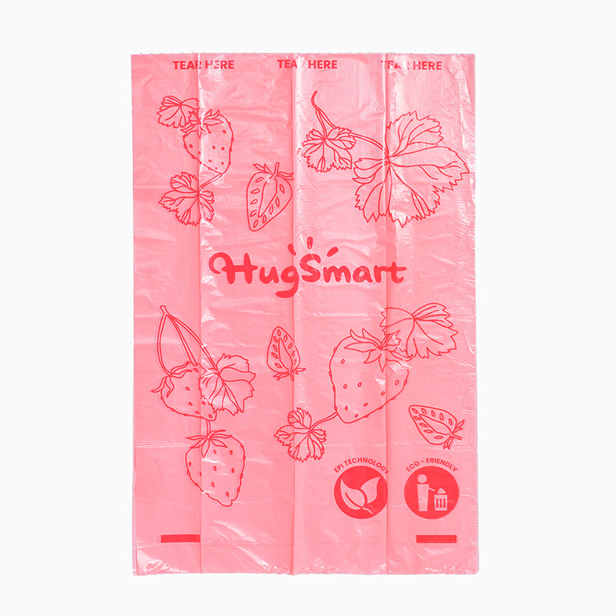 Poop  Bag  – Strawberry 16 Rolls - 240 Bags